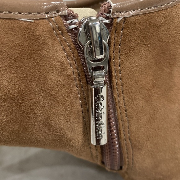 Calvin Klein Brown Suede Booties - Picture 7 of 7